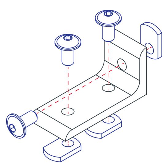80/20 Inside Corner Bracket - TECO Technology