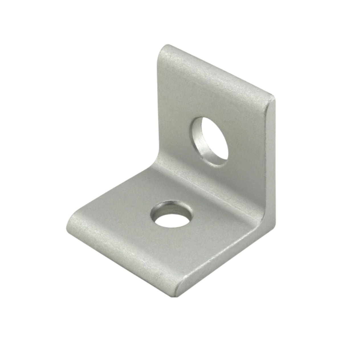 metal, inside corner bracket with two mounting holes