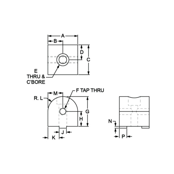 80/20 | 15 Series 90 Degree Structural Pivot Nub | 4388 - TECO