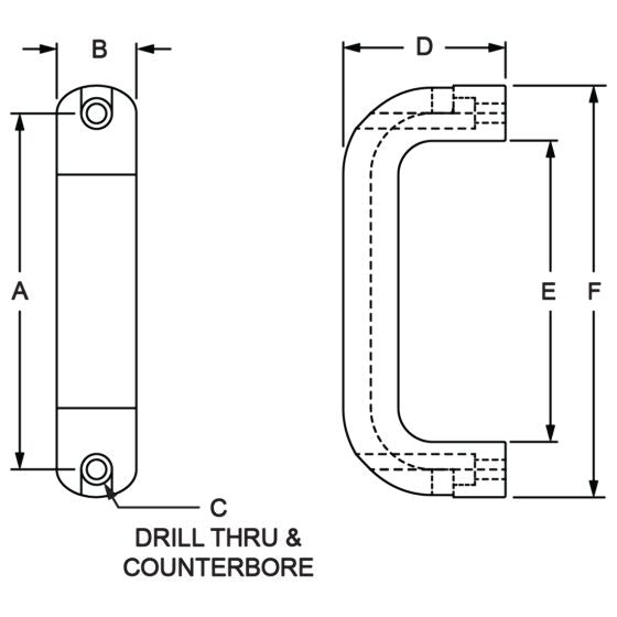 diagram of a door handle