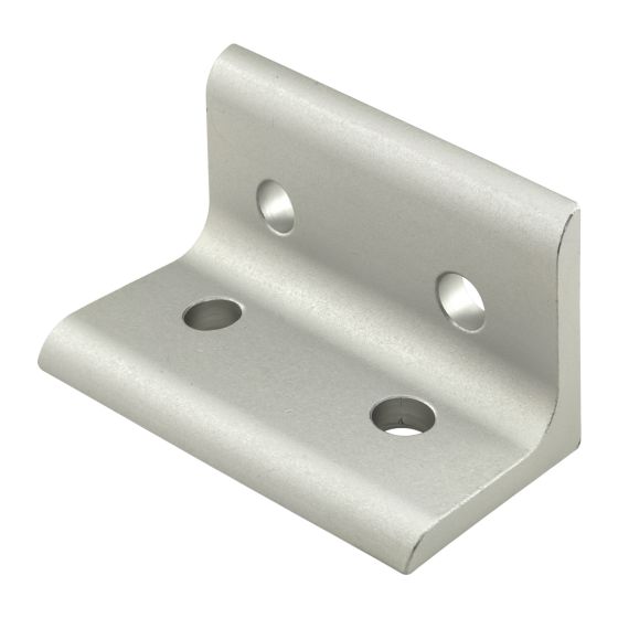 wide corner bracket with two holes on each of the sides