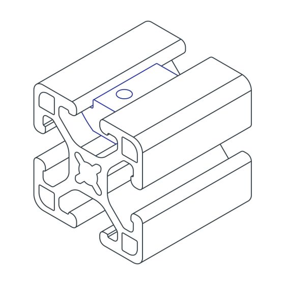 diagram of a t-nut inserted into a t-slot bar