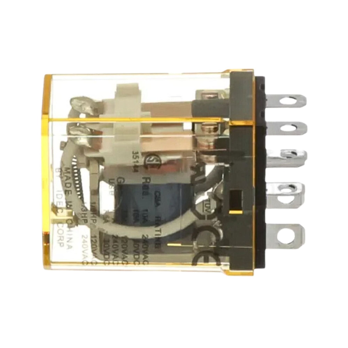 Plug-In Relay | RH2B-UAC110-120V used on Idec product line - side view