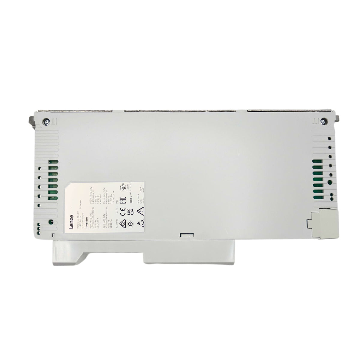 Lenze | i510 5hp Cabinet mount 480volt 5digital inputs, 2 analog inputs, 1 digital output 1 analog Output, 1 relay | I51BE240F10V11000S - side view