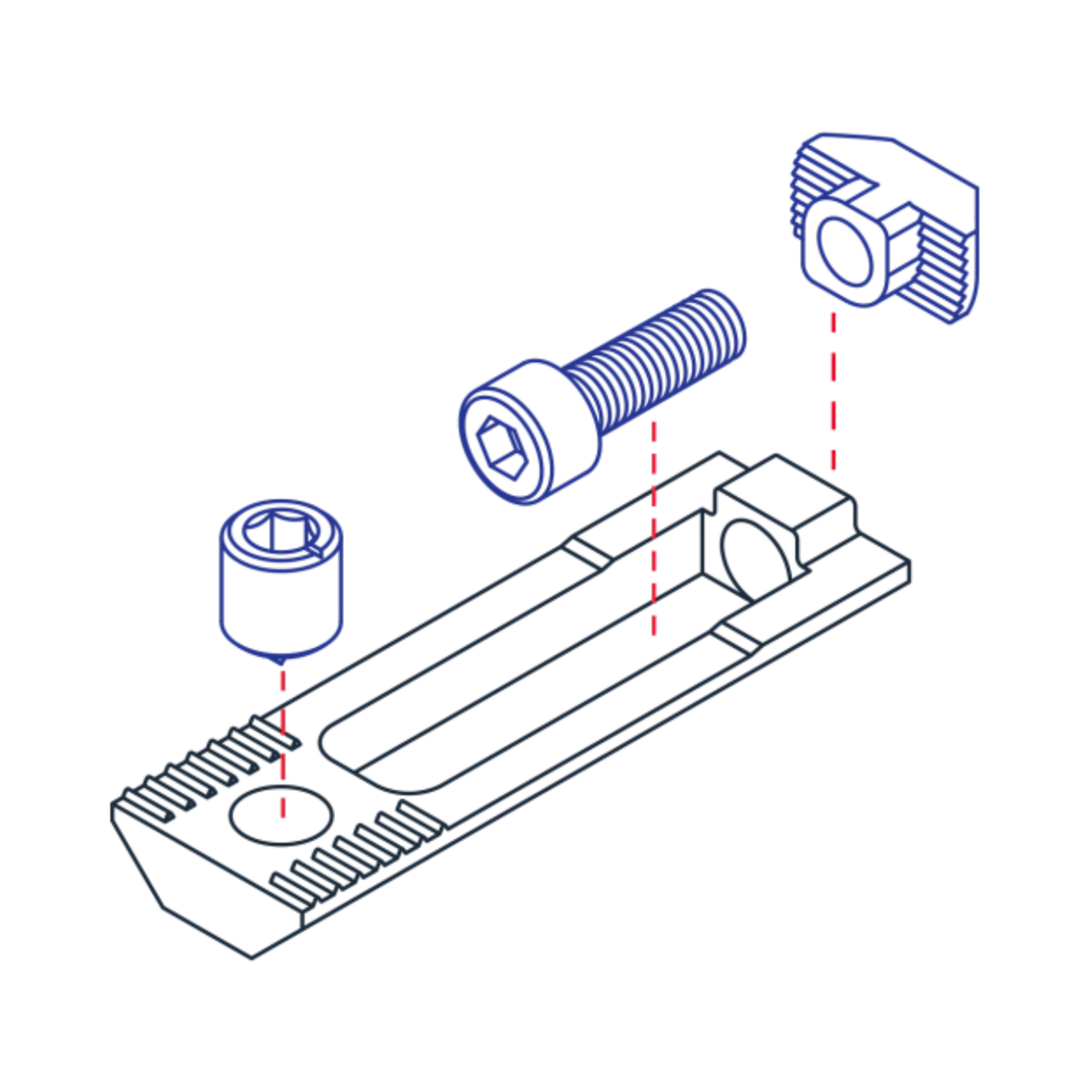 diagram of a milling connector