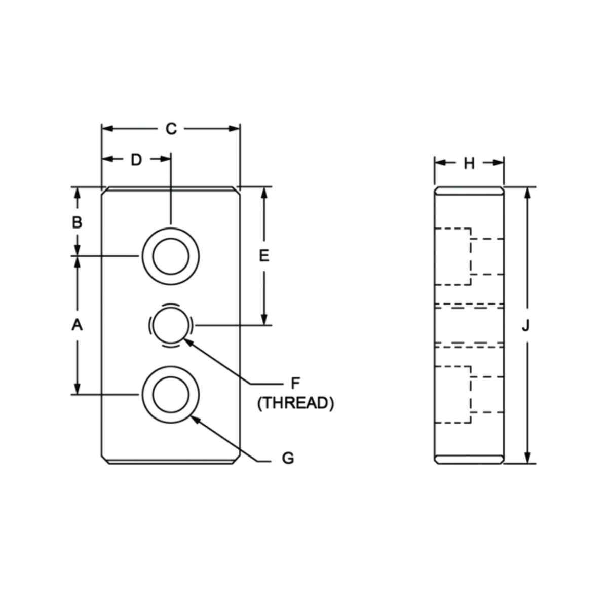 diagram of a tap base plate