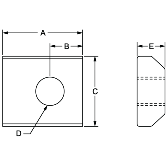 diagram of a slide-in t-nut