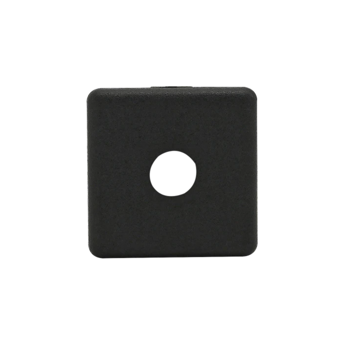 black square with a hole in the center