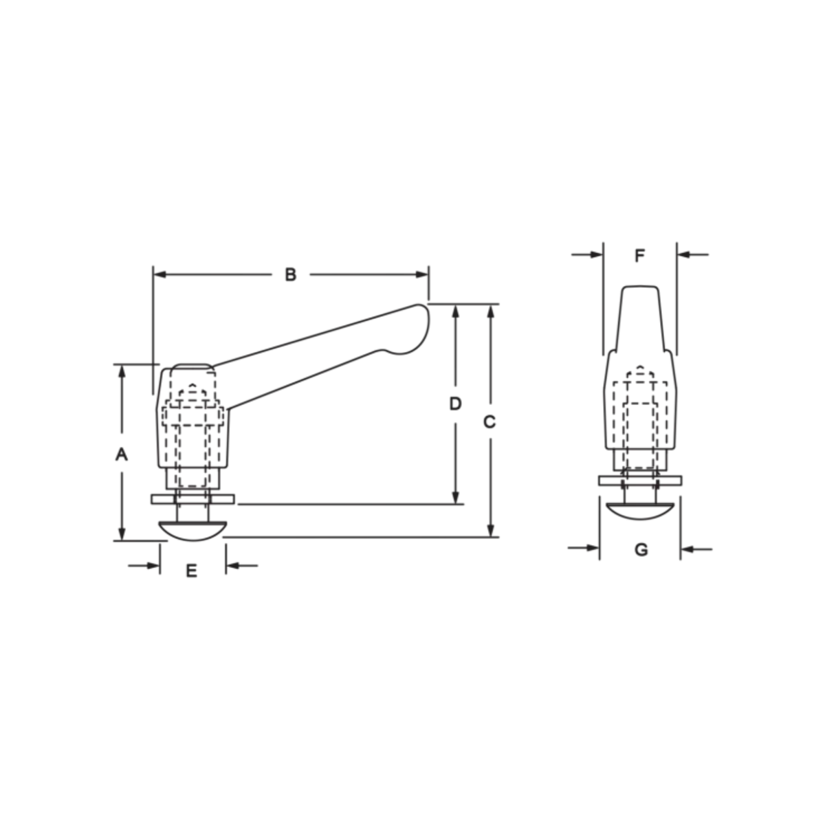 diagram of an L handle brake kit