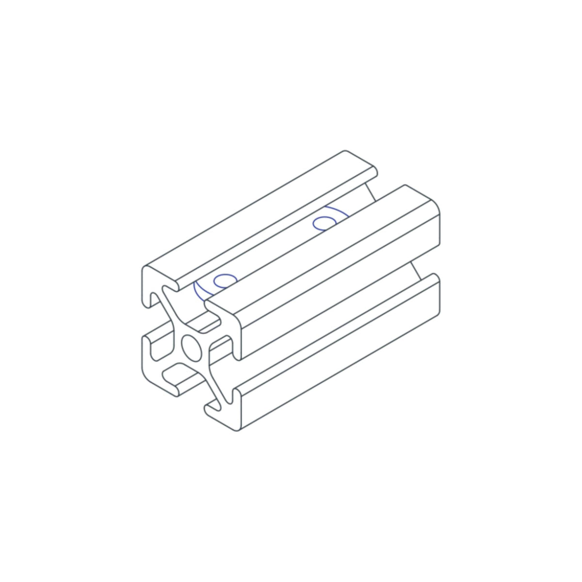 diagram of a t-nut being inserted into a t-slot bar