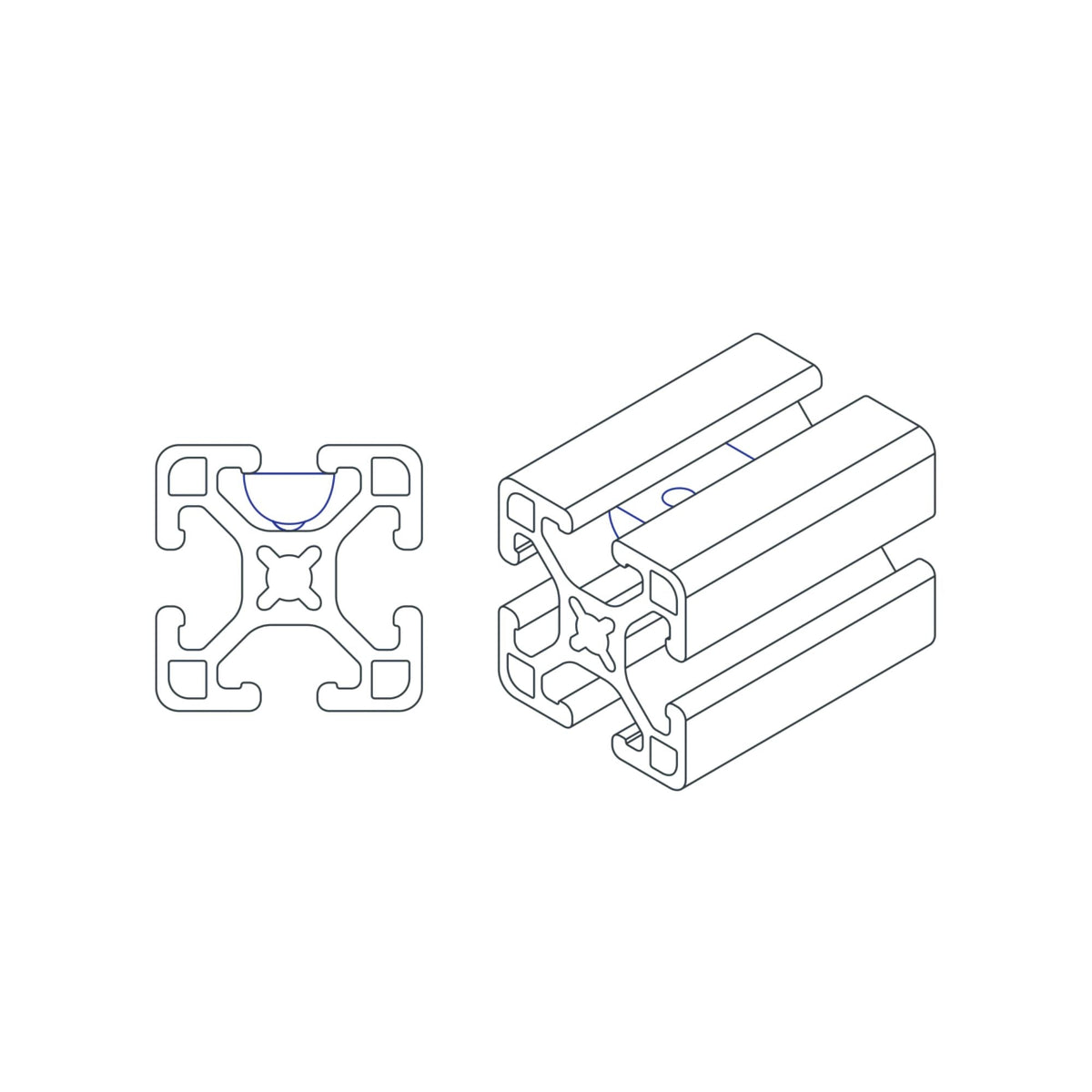 diagram of a roll-in t-nut