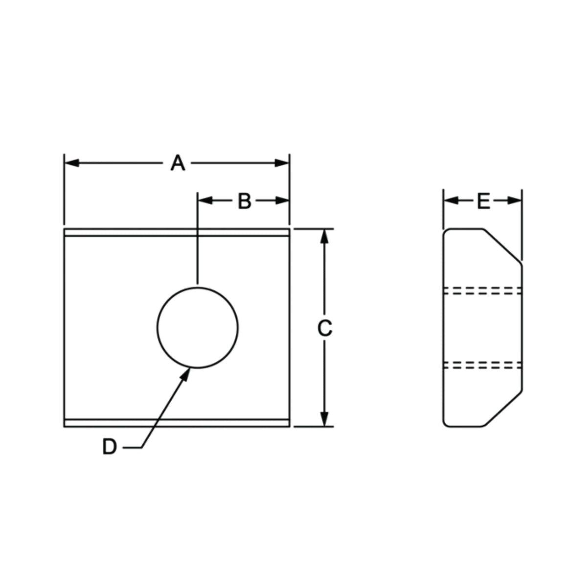 diagram of a slide-in t-nut