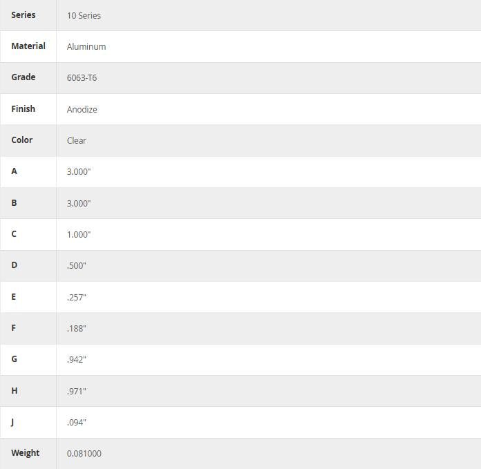 80/20 | 10 Series 5 Hole - T Flat Plate | 4080
