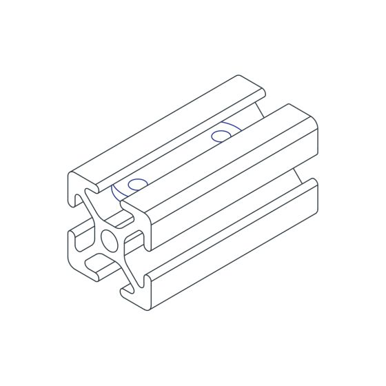 diagram of a t-nut being inserted in a t-slotted bar