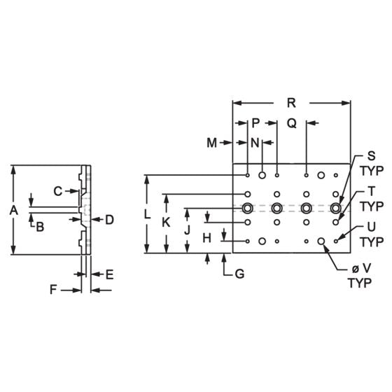 diagram of a flat unibearing