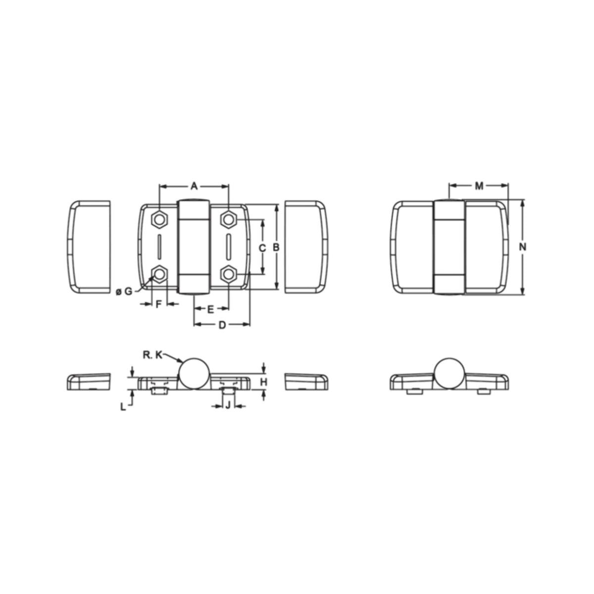 diagram of a hinge unit