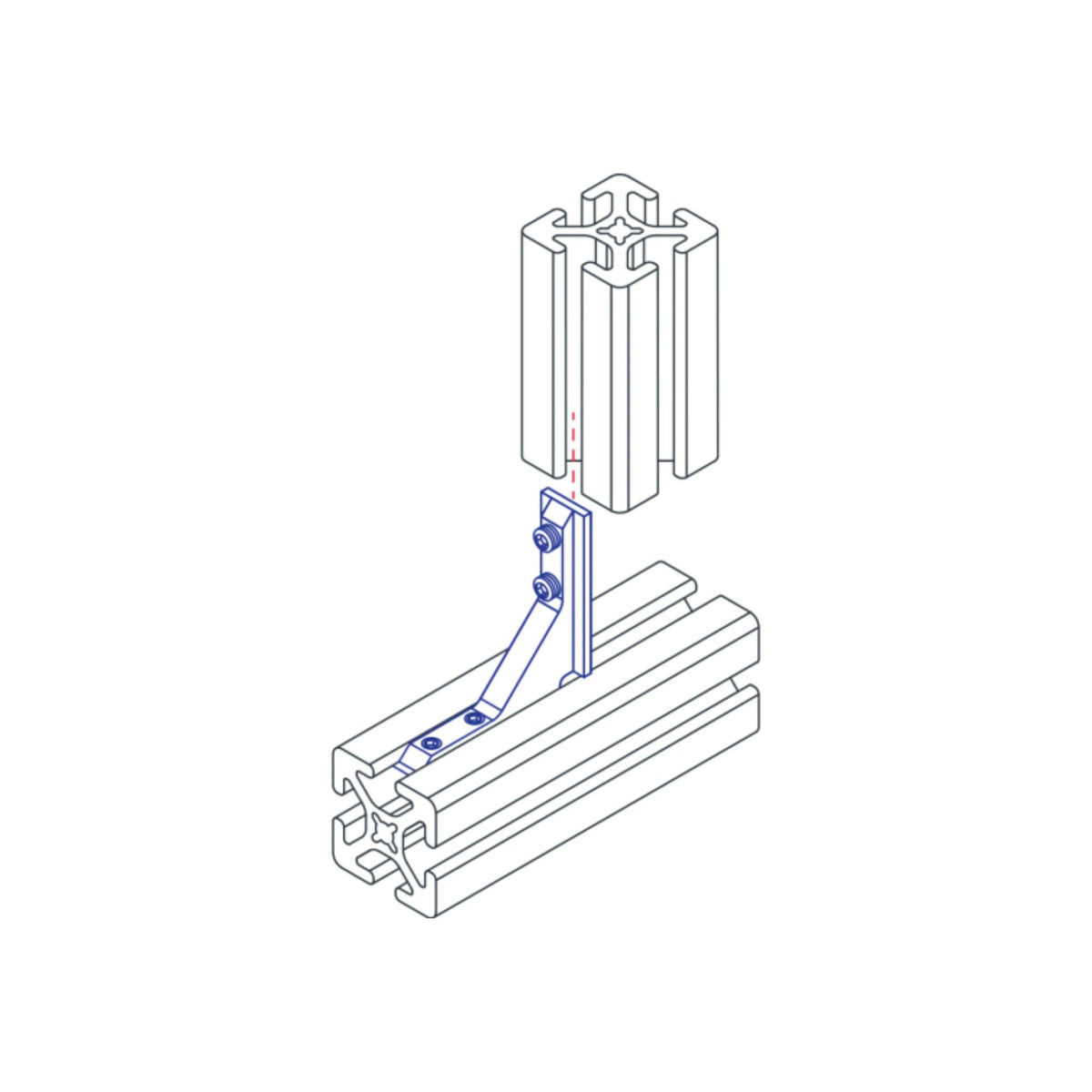 diagram of an inside corner connector