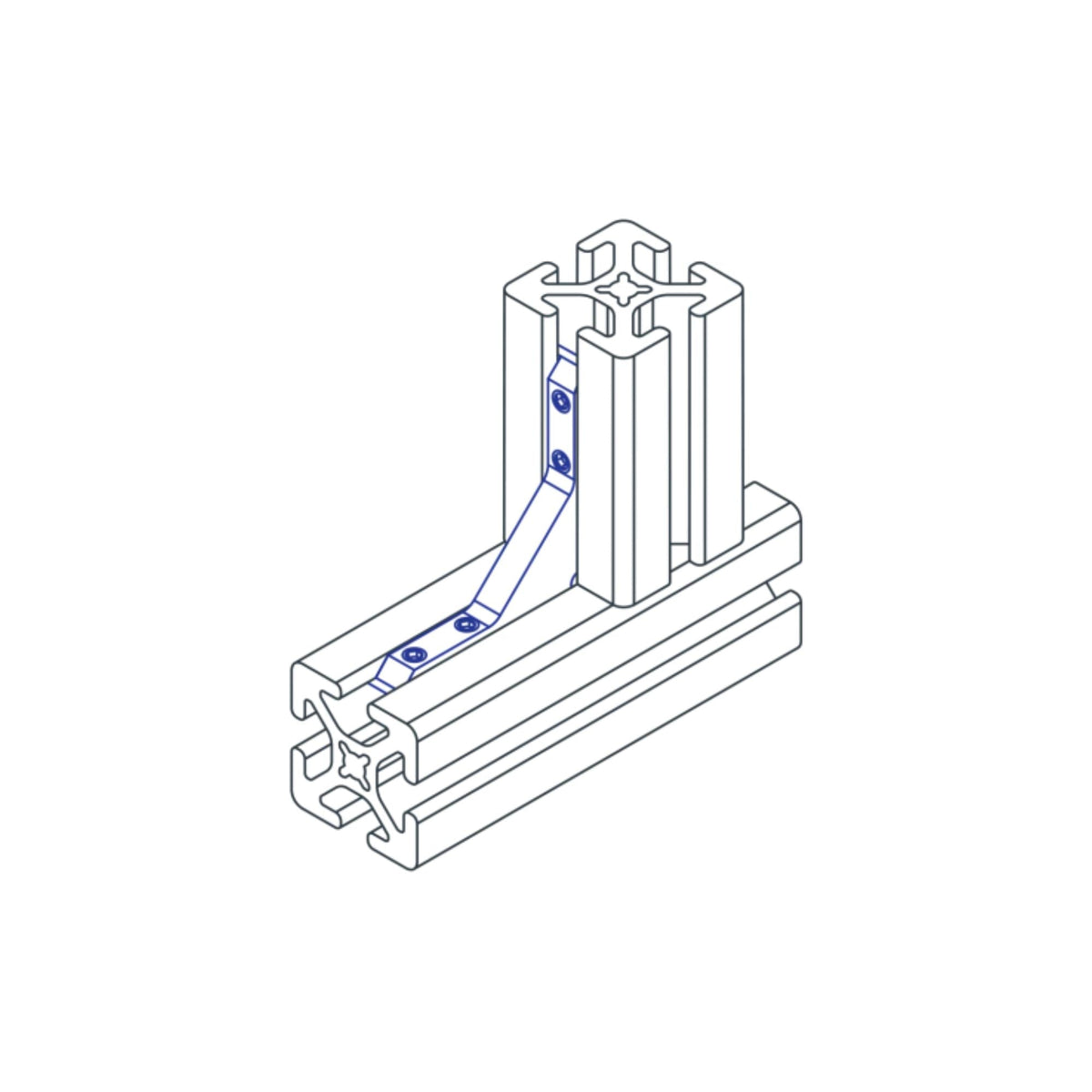 diagram of an inside corner connector