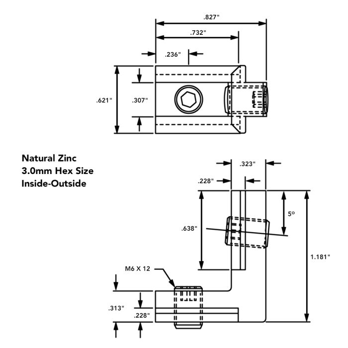 80/20 | 15 & 40 Series Inside to Outside Hidden Corner | 33470