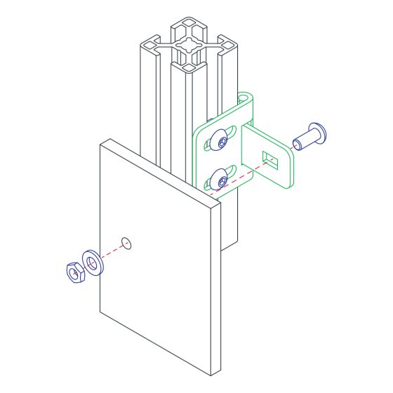 diagram of a panel hinge