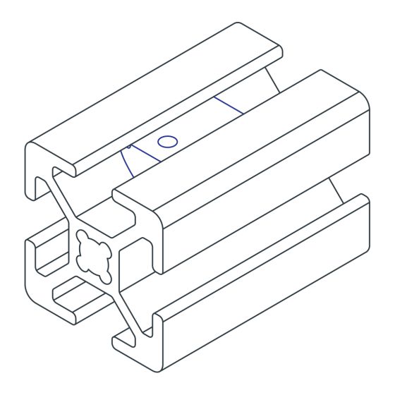 diagram of a t-nut inserted into a t-slot bar