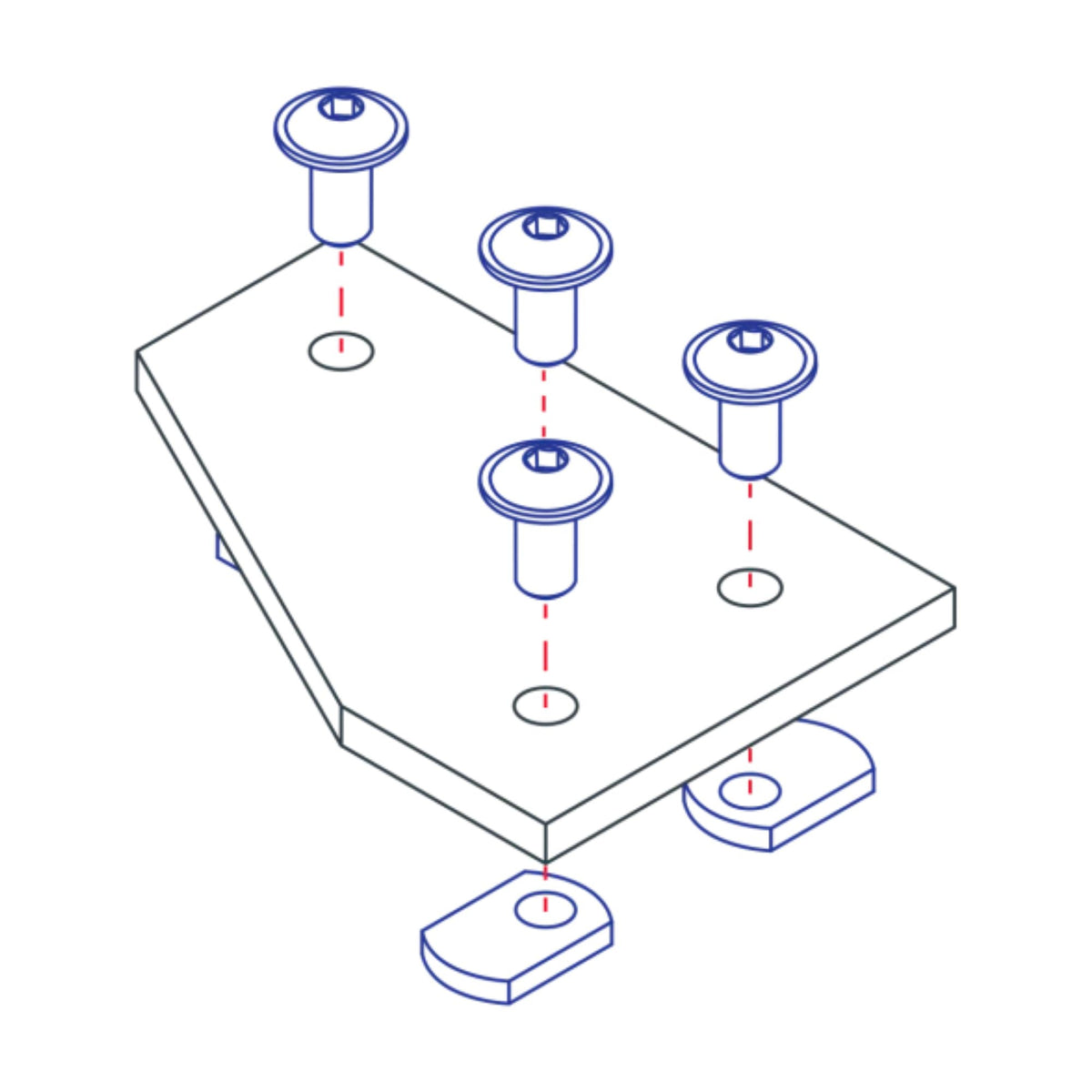 diagram of an angled joining plate