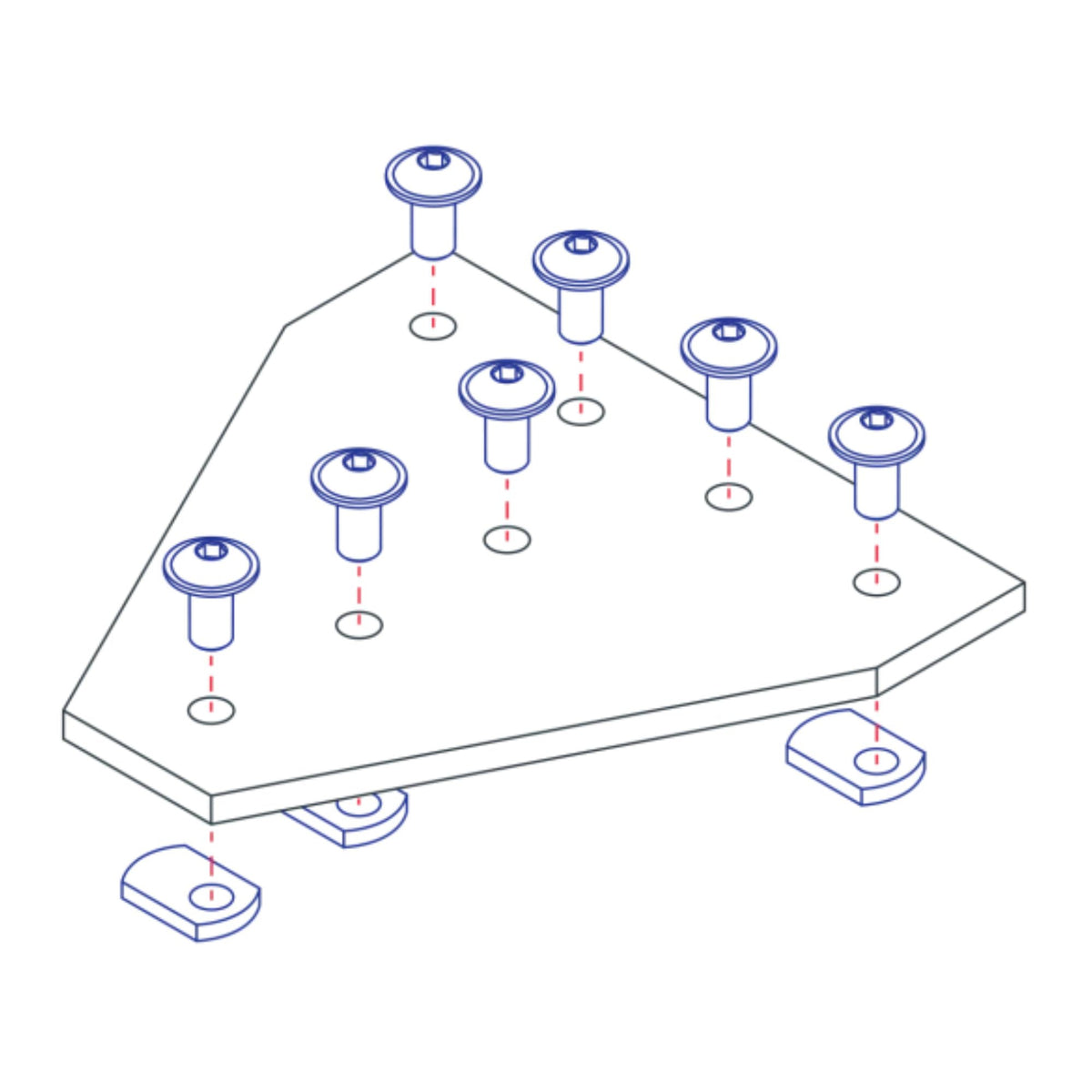 diagram of a tee joining plate