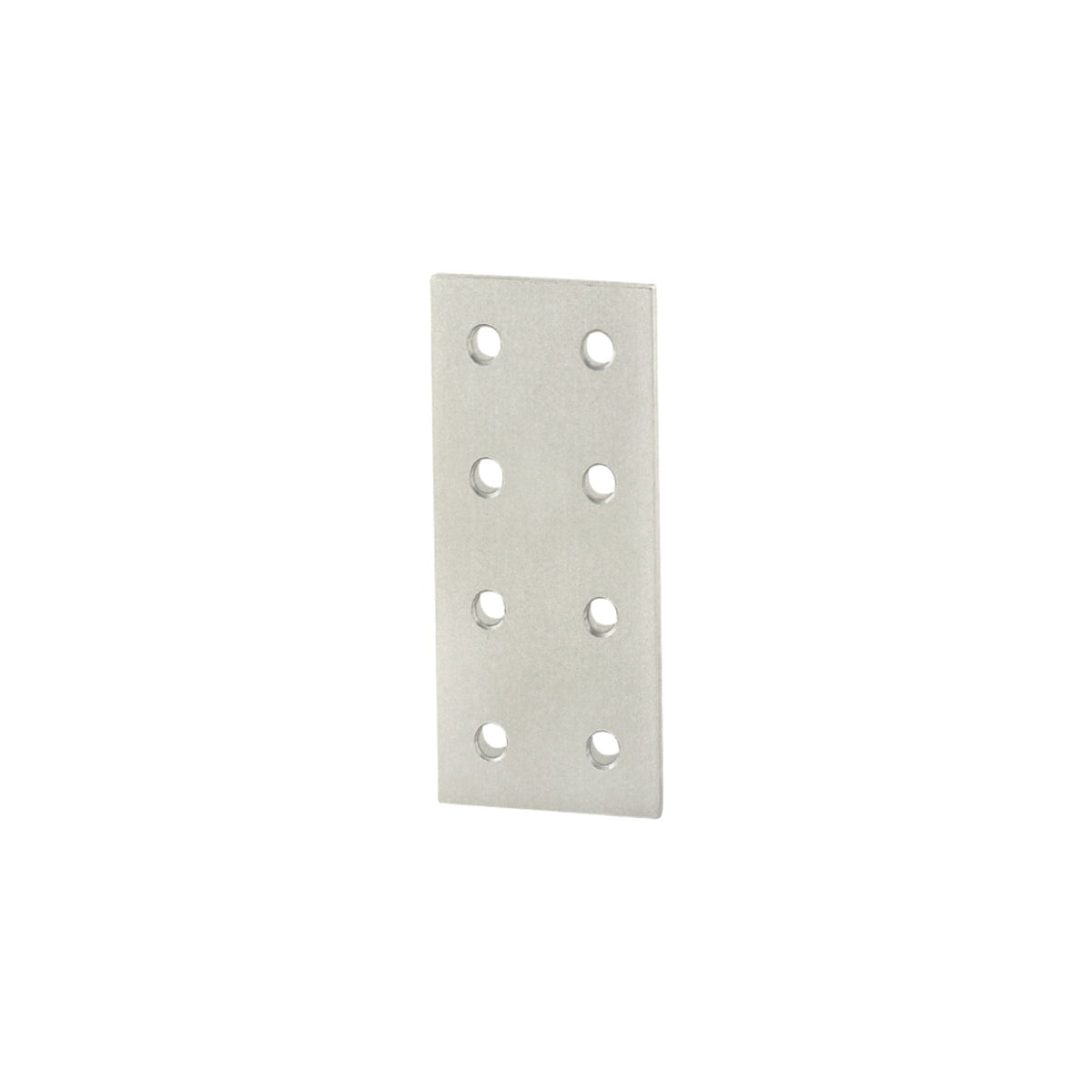 upright rectangle flat joining plate with eight mounting holes