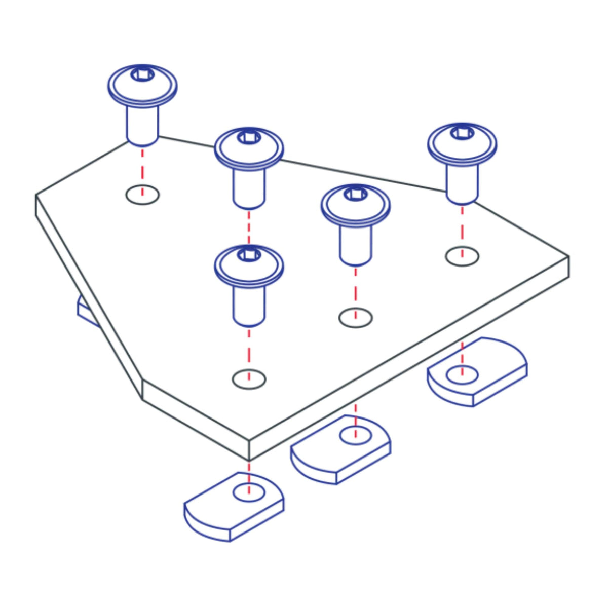 diagram of a tee flat plate