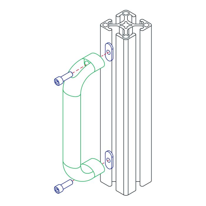 80/20 | 177MM Aluminum Cabinet Handle | 40-2887