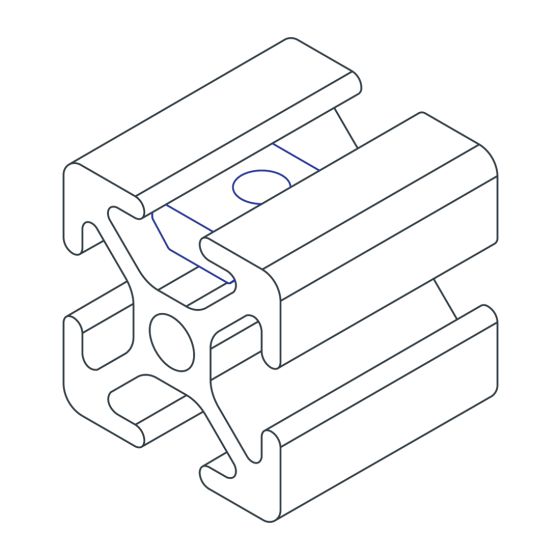 diagram of a slide-in t-nut inserted into a t-slot bar