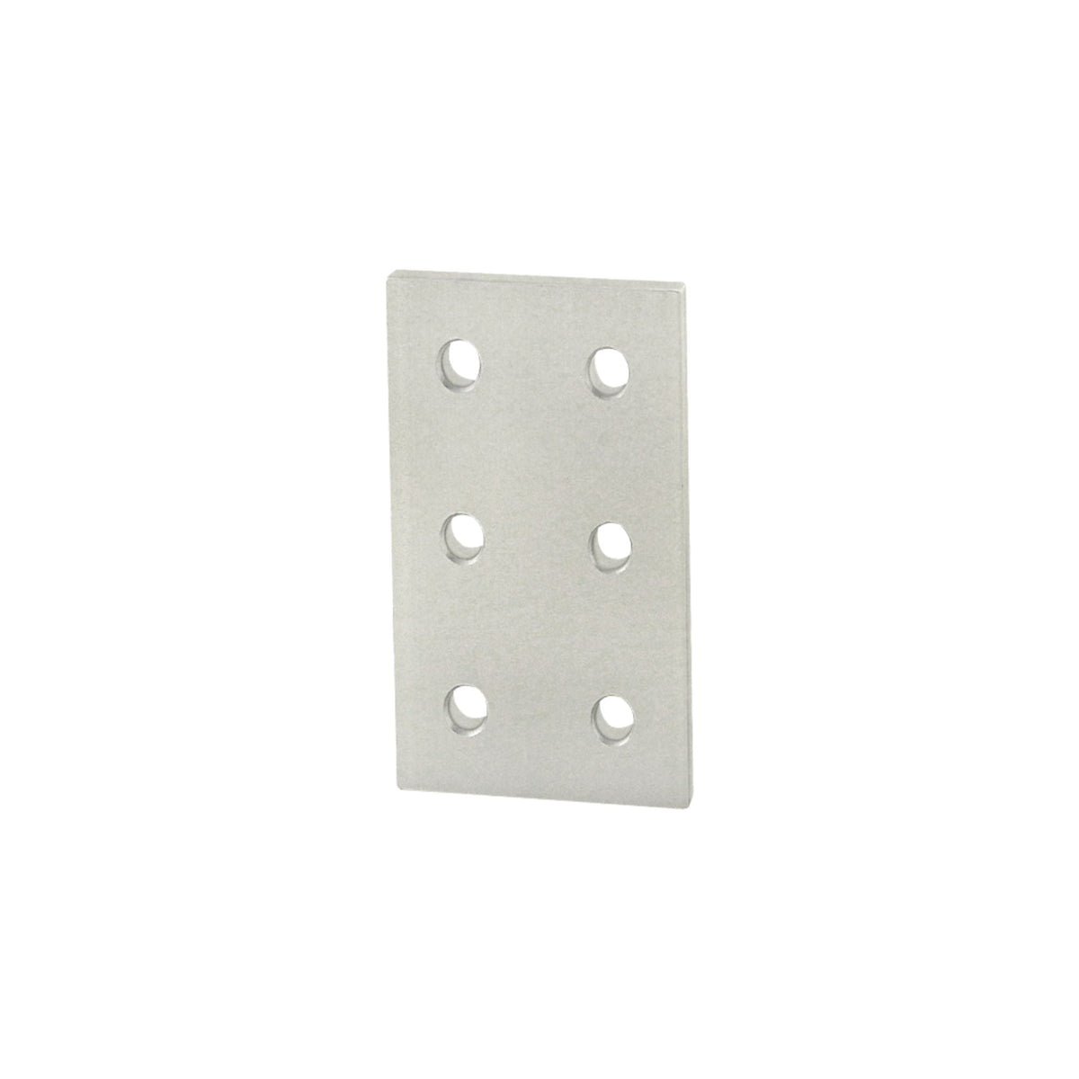 upright flat rectangle joining plate with six mounting holes