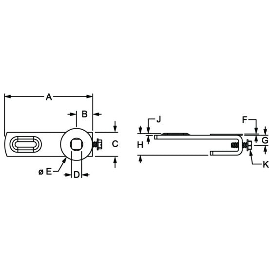 diagram of a furniture handle