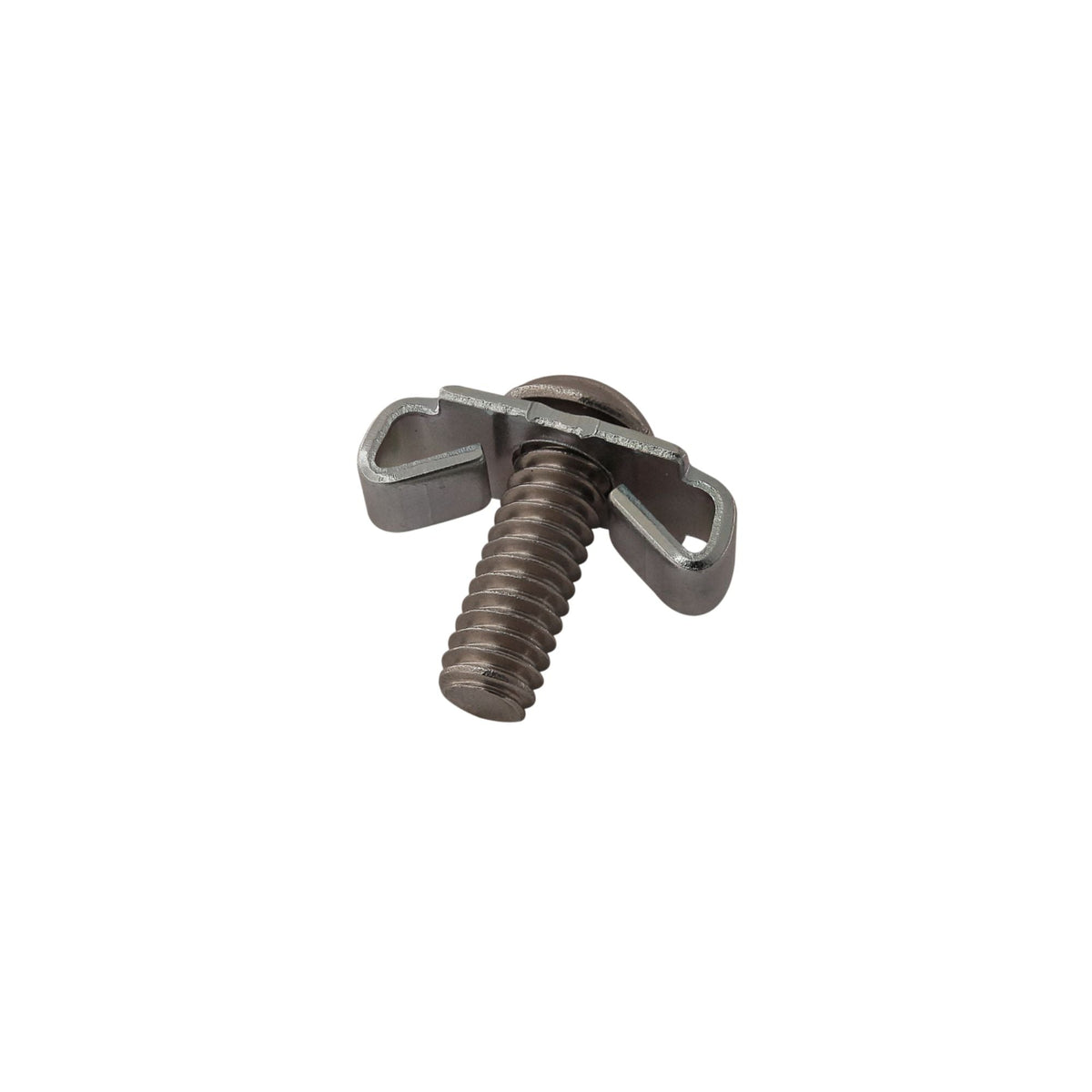 picture of a screw with a wing clip at the top