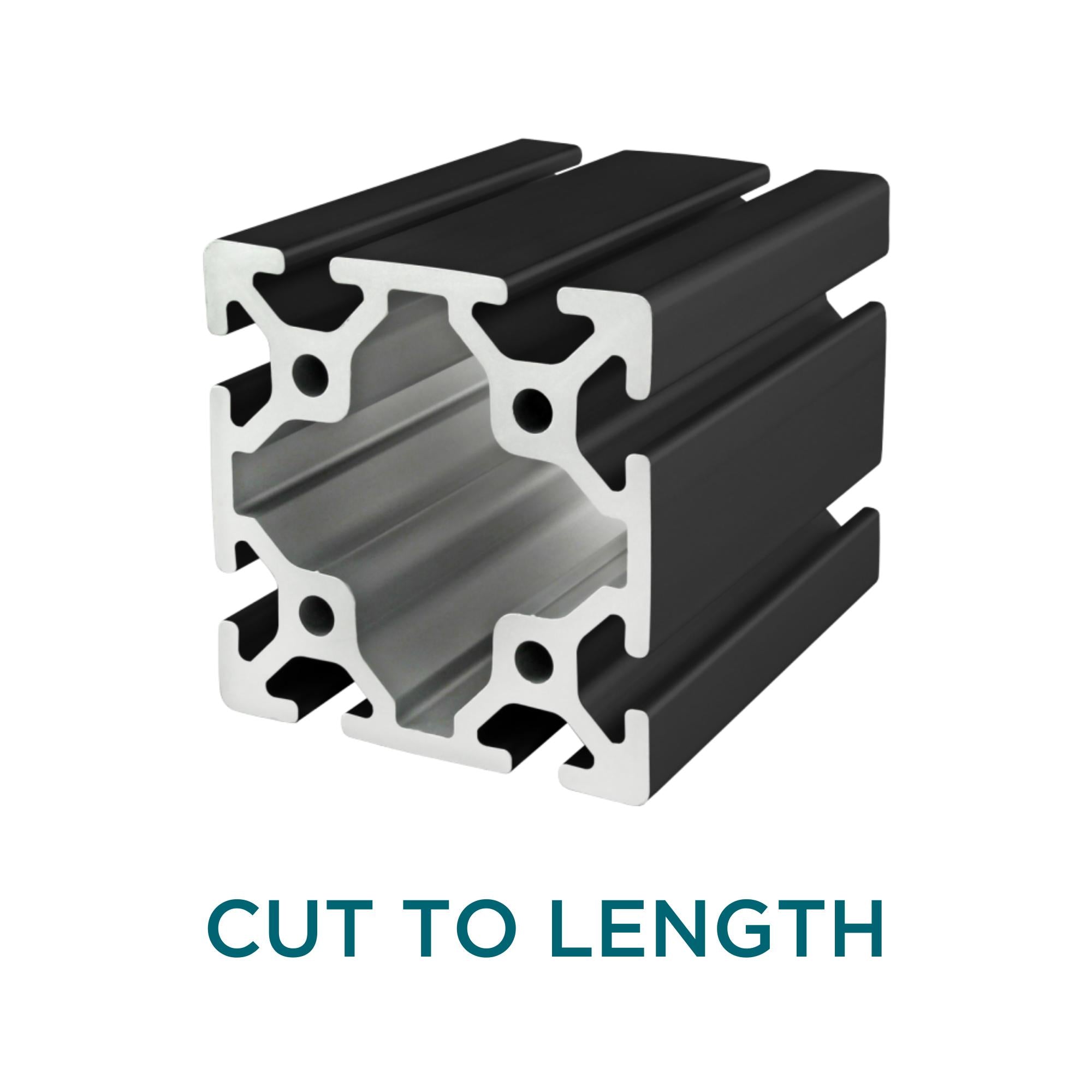 80/20 | 80MM x 80MM T-Slotted Extrusion 6.05M Bar - Black Anodize