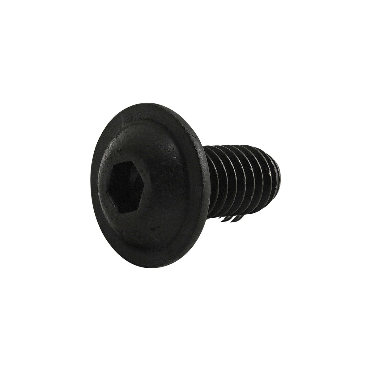 side view of a flanged button hex head socket cap screw