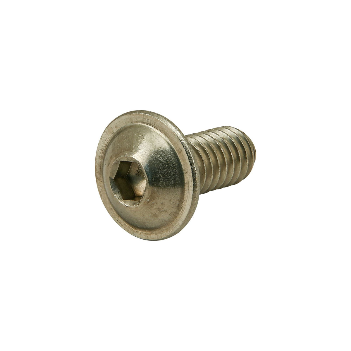 side view of a flanged button head socket cap screw with a hex head