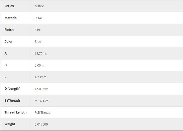 80/20 | Metric Series Button Head Socket Cap Screw | 13-8316