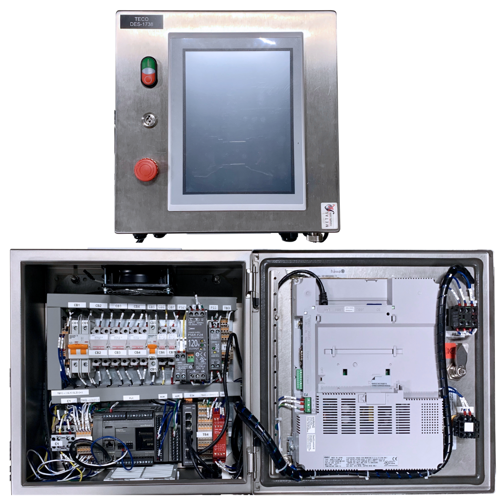 inside and outside of an automation control unit