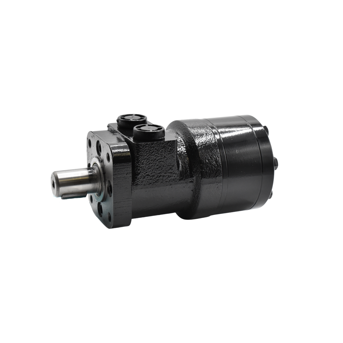 Hydraulic | LSHT Motor, 194.5cc, 310RPM, 3186in-lb, 2321psi Differential, 15.85GPM, SAE A 4-Bolt Mount, 1" Bore x 1/4" Woodruff Key Shaft, Side Ported, 1/2" NPT | BMRS-200-H4-K-P