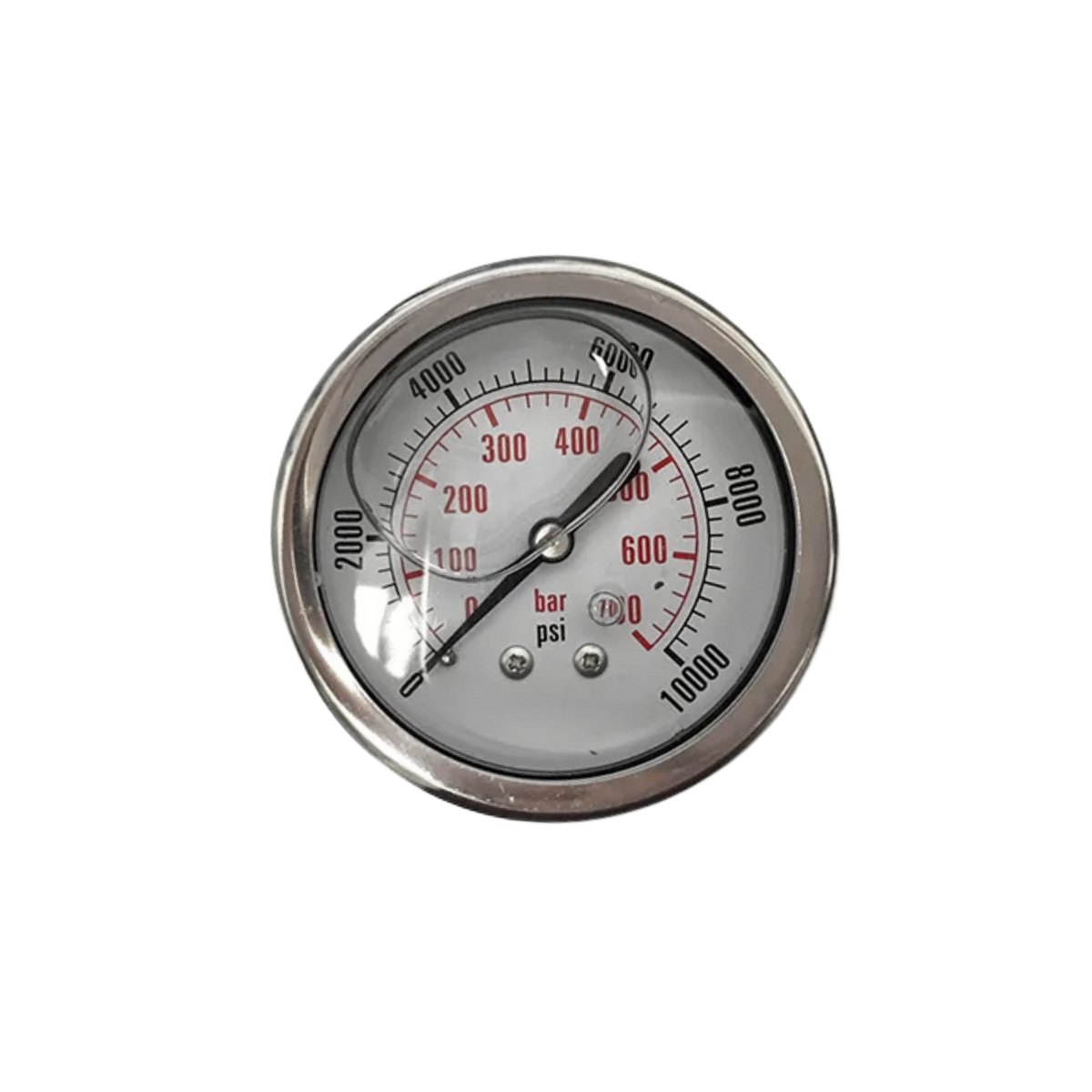Hydraulic | 0-10,000psi Pressure Gauge 1/4" NPT, Glycerin Filled, 2.5", Back Mount | CF1P-700D