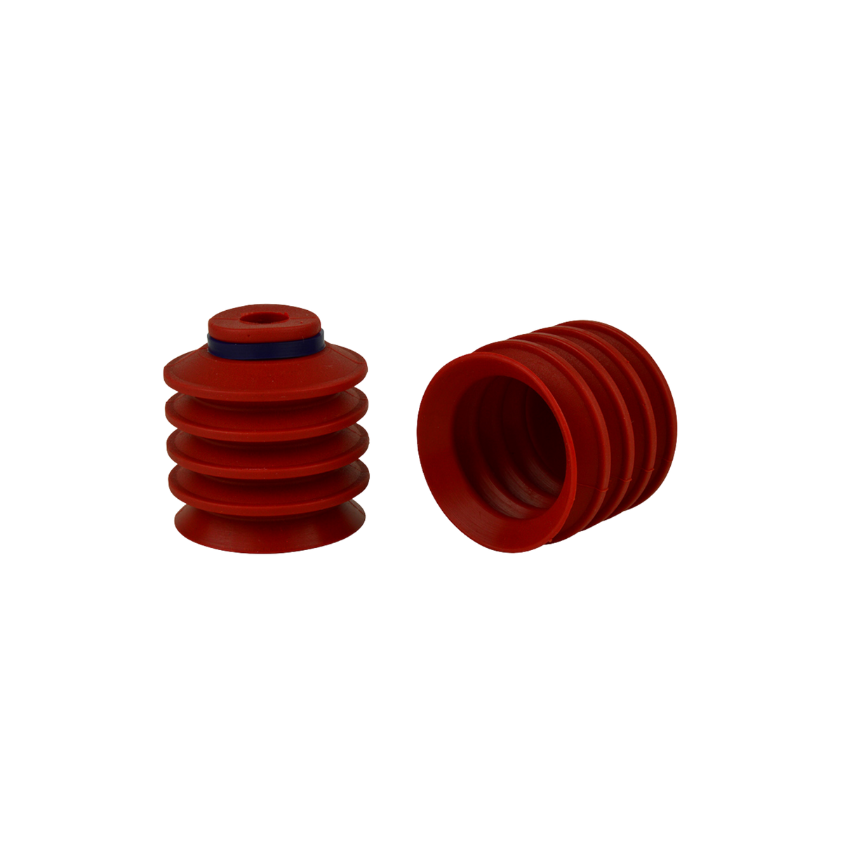 VacMotion | 50mm multiple bellows vacuum cup. Red silicone | PMB50-SIR