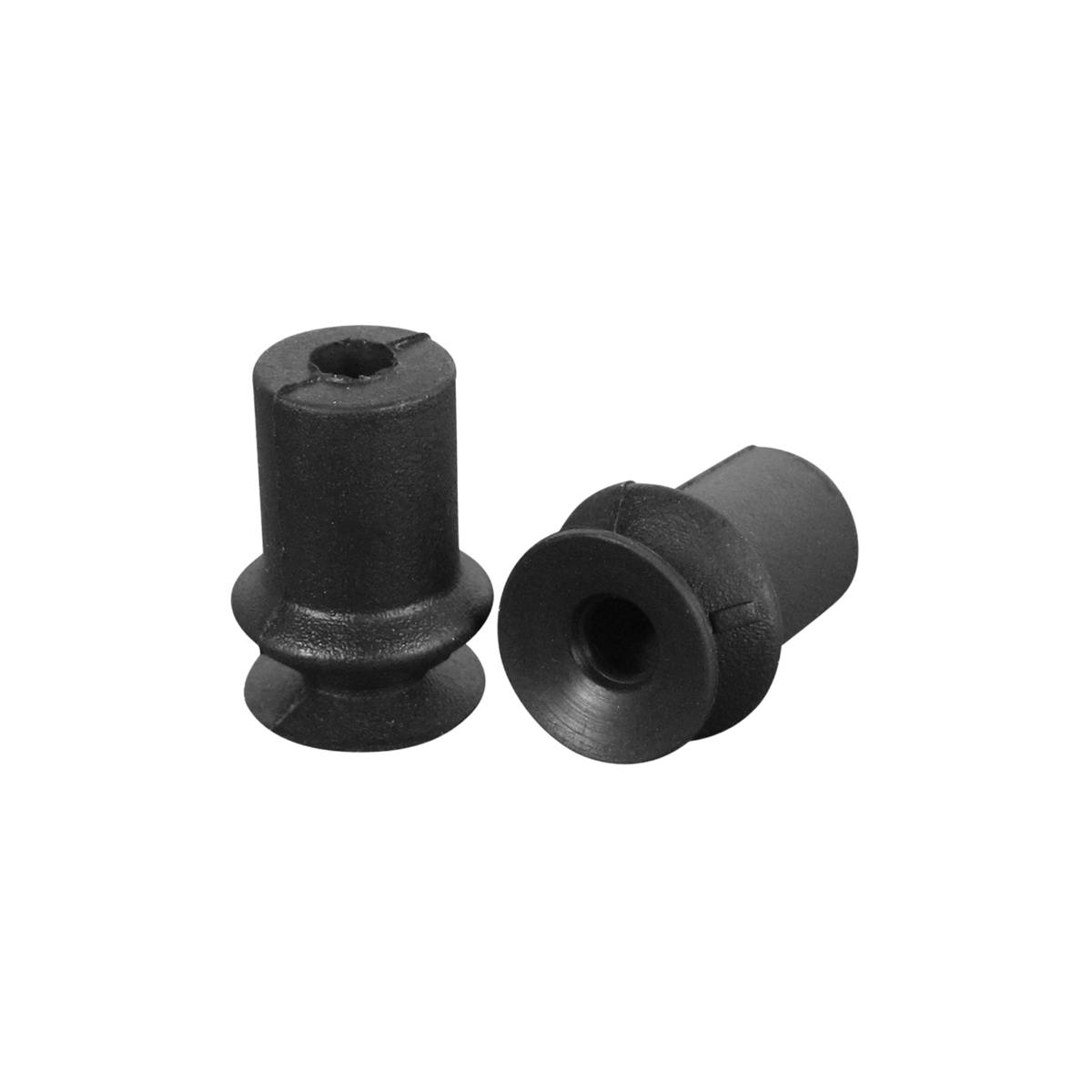 VacMotion | 11mm single bellows NBR suction cup, Black | PSB10-NBR