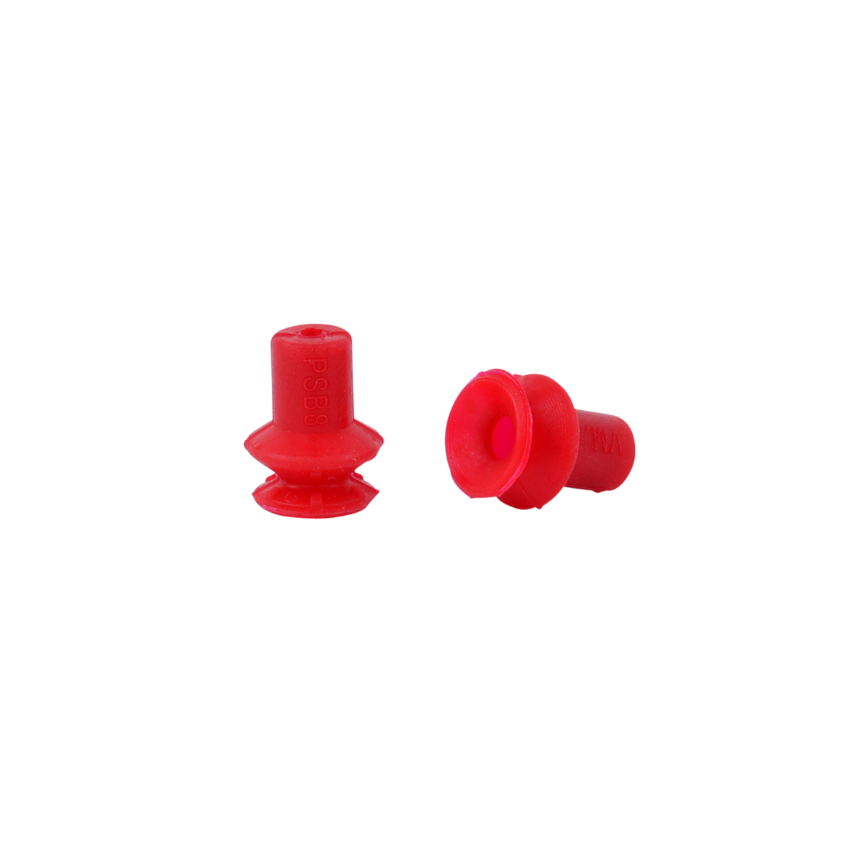 VacMotion | Silicone Suction Cup, 8.8mm Single Bellows, Red | PSB8-SIR