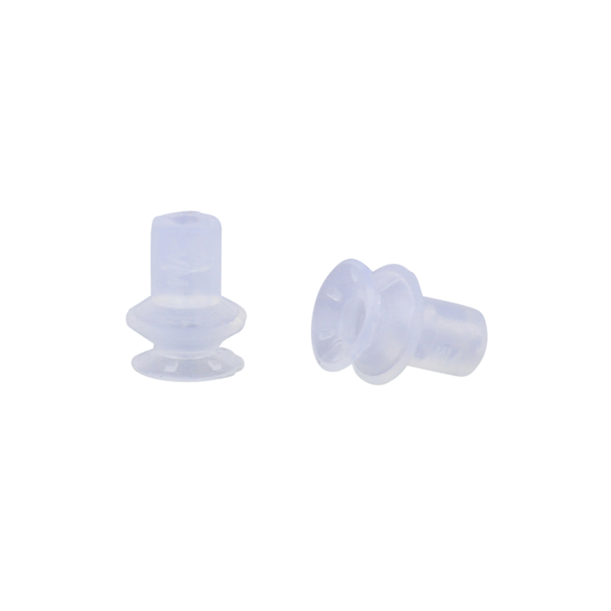VacMotion | 8mm single bellows suction cup, translucent FDA silicone | PSB8-SIT