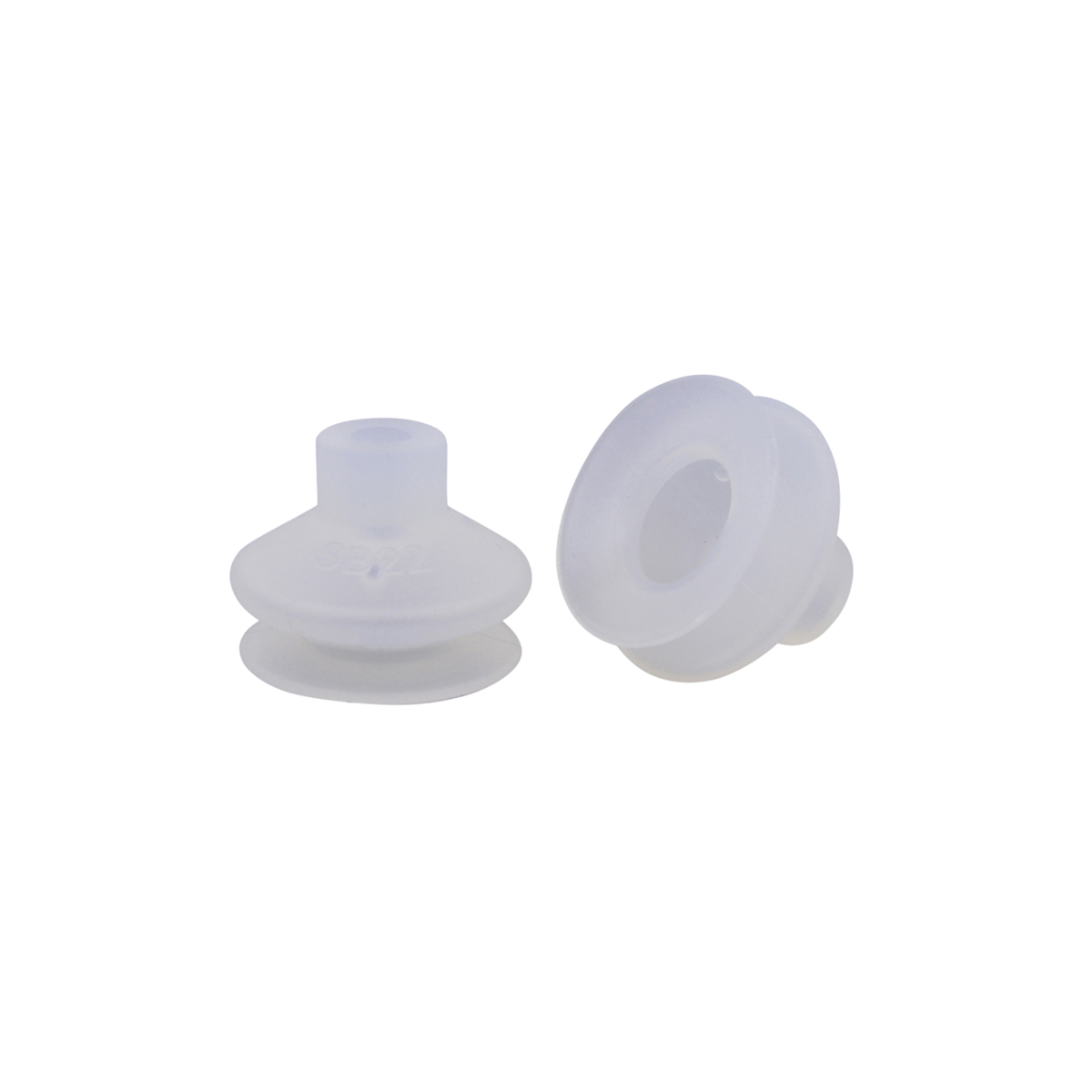 VacMotion | 22mm single bellows FDA Silicone suction cup | SB22-SIT
