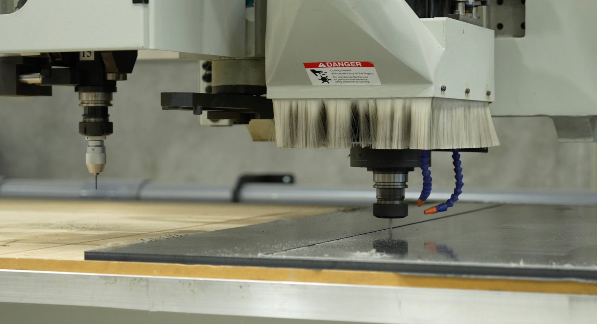 Close up image of cnc router