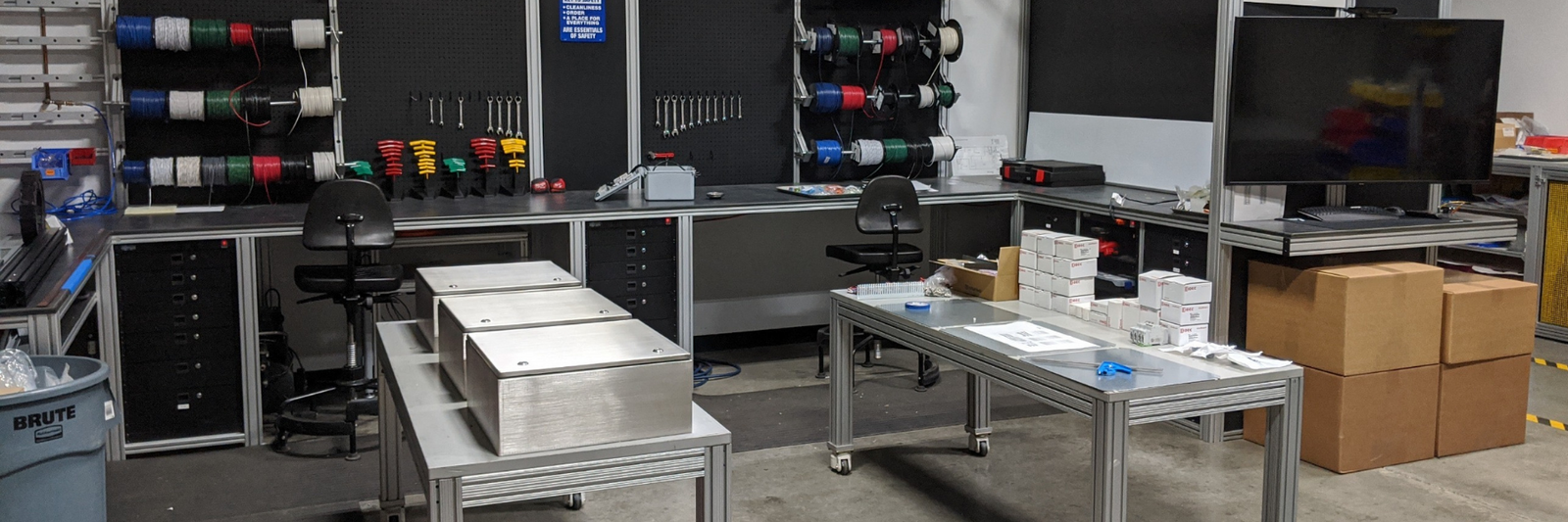 workshop area of warehouse