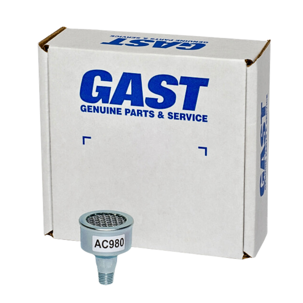 Gast | 2AM/4AM/NL32/NL42 Muffler Assembly | AC980 used on gast product line