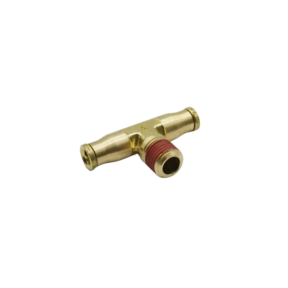 Alkon | DOT, PUSH-IN TEE, MALE BRANCH, 1/4 IN TUBE X 1/4 IN NPT | AQ72-DOT-4X4